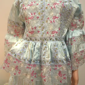 African Peplum Lace Gown