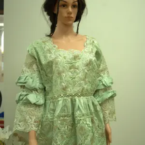 African Peplum Lace Gown