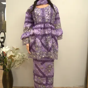 African Peplum Lace Gown